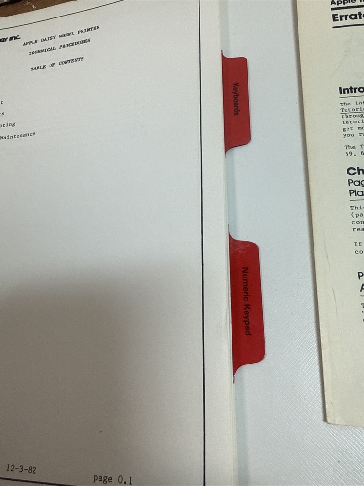 Apple Service Binder Technical Procedures Vol 1 + ResEdit Reference Version 2.1