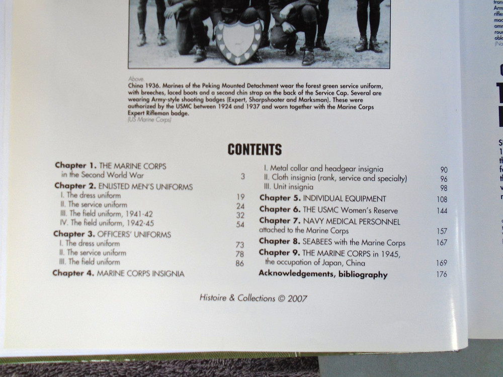 Marine Corps Uniforms & Equipment, 1941-45