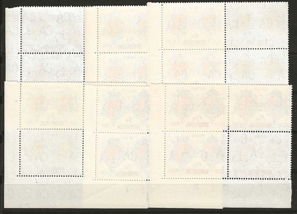 BERMUDA 1959 SG 157/162 MNH