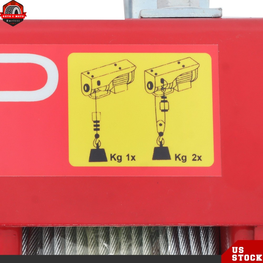 1320lbs Electric Hoist & 328ft Wireless Remote Control,14ft Wired Remote Control