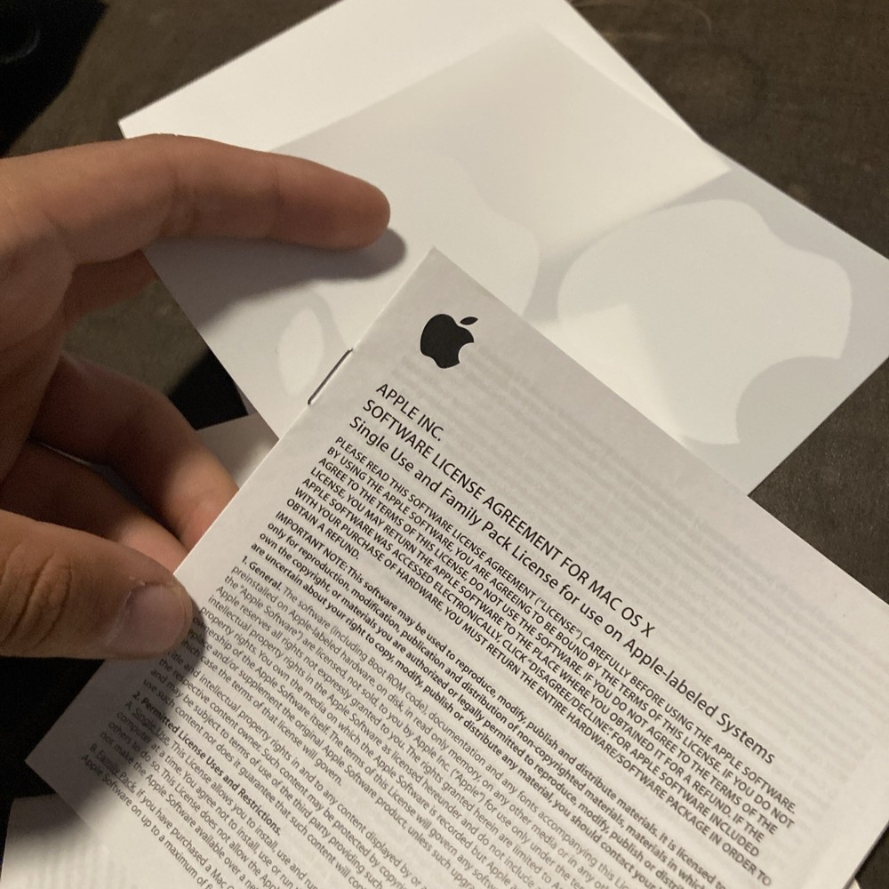 MacBook Pro Mac OS X Install Disc 1 & 2 Version 10.5 2007 OEM