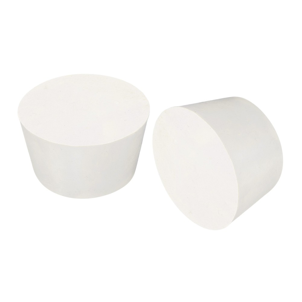 Tapered Shaped Solid Rubber Stoppers 55mm to 68mm, 2 Pcs Lab Rubber Plugs