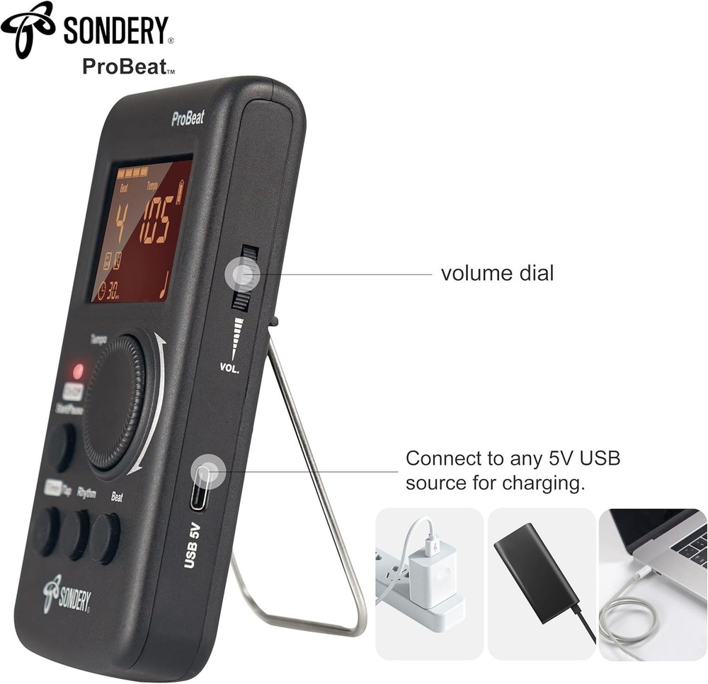 Portable Digital Metronome with Vocal Counting