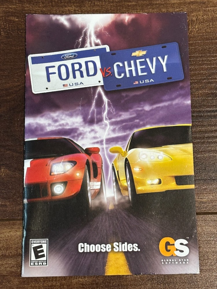 Ford Vs Chevy PS2 Playstation 2 Instruction Manual Only