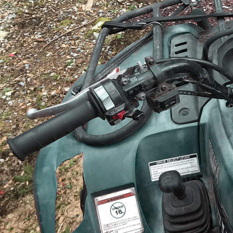 Left Handlebar Start Run Kill Switch Headlight for Yamaha Grizzly Raptor 350 660