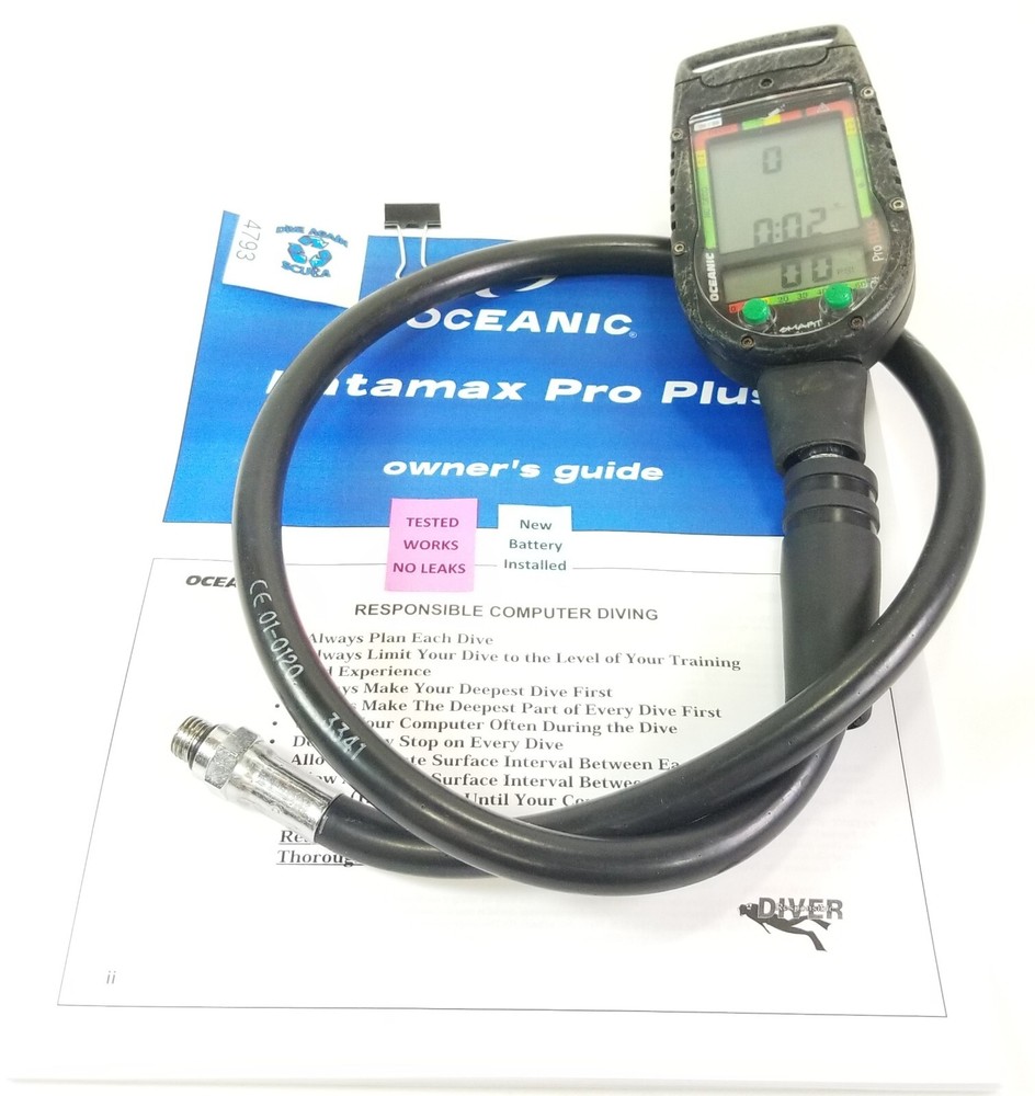 Oceanic Datamax Pro Plus SCUBA Dive Air Integrated Dive Computer Nitrox    #4793