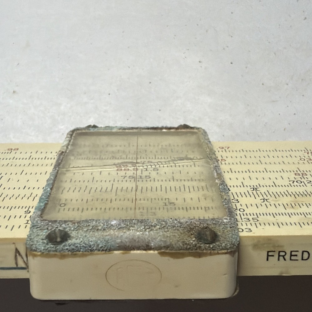 Frederick Post Co. Versalog Bamboo Hemmi Slide Rule With Case