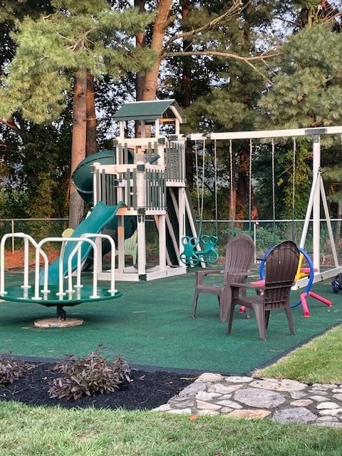 Playsafer Elevate Rubber Playground Tiles - 1" Thick High Density Interlocking