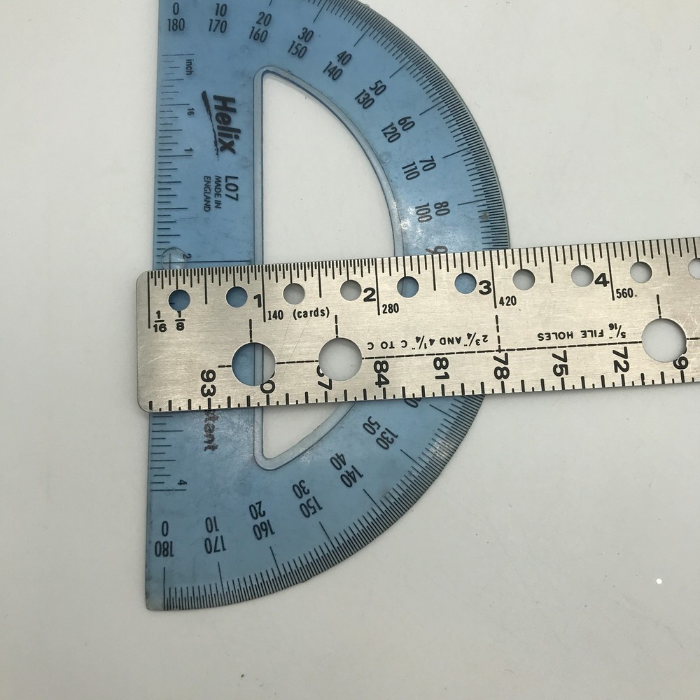 Helix 180 Degree Standard Protractor L07 Shatter Resistant