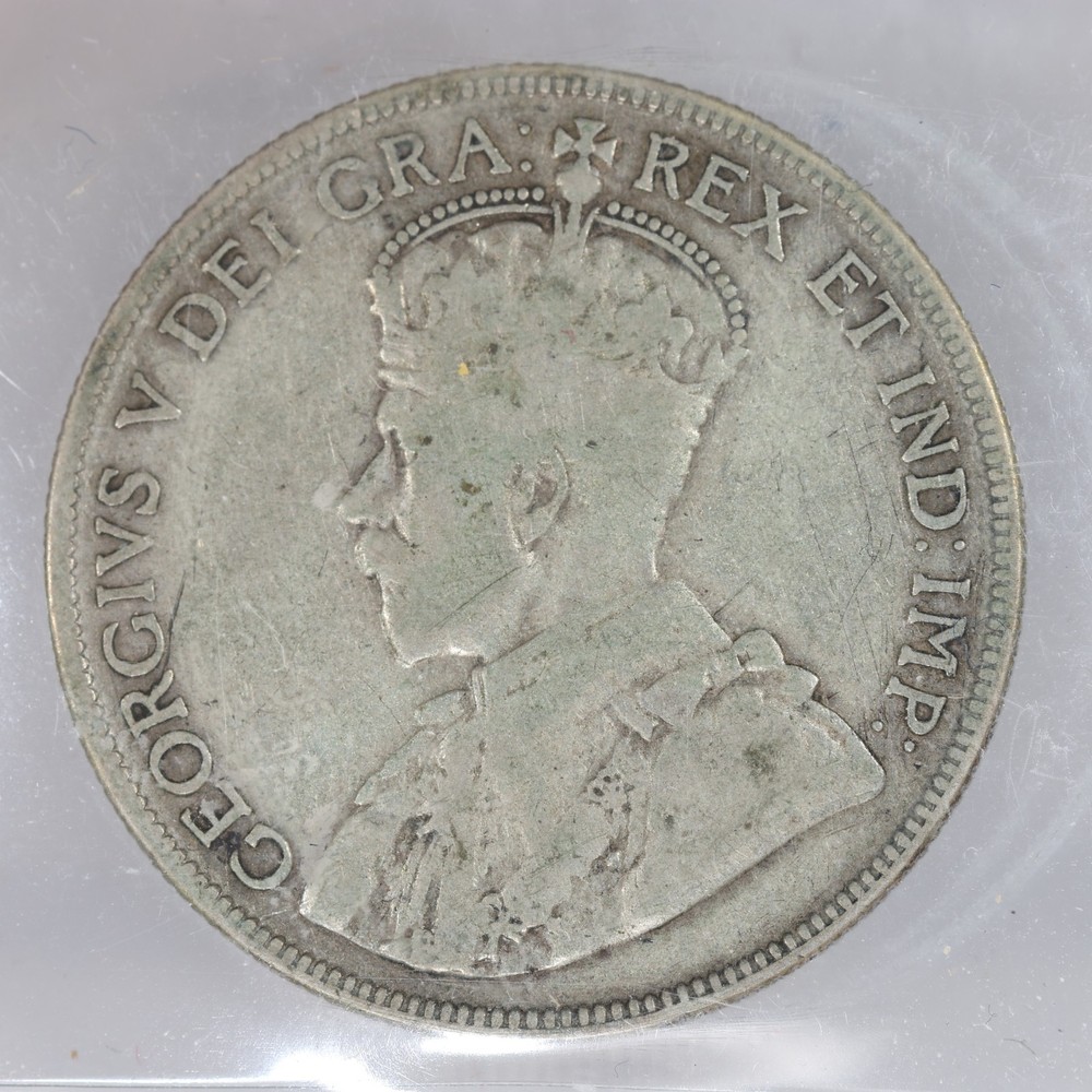 1932 Canada Silver 50 Cents ICCS VG8 - Key Date