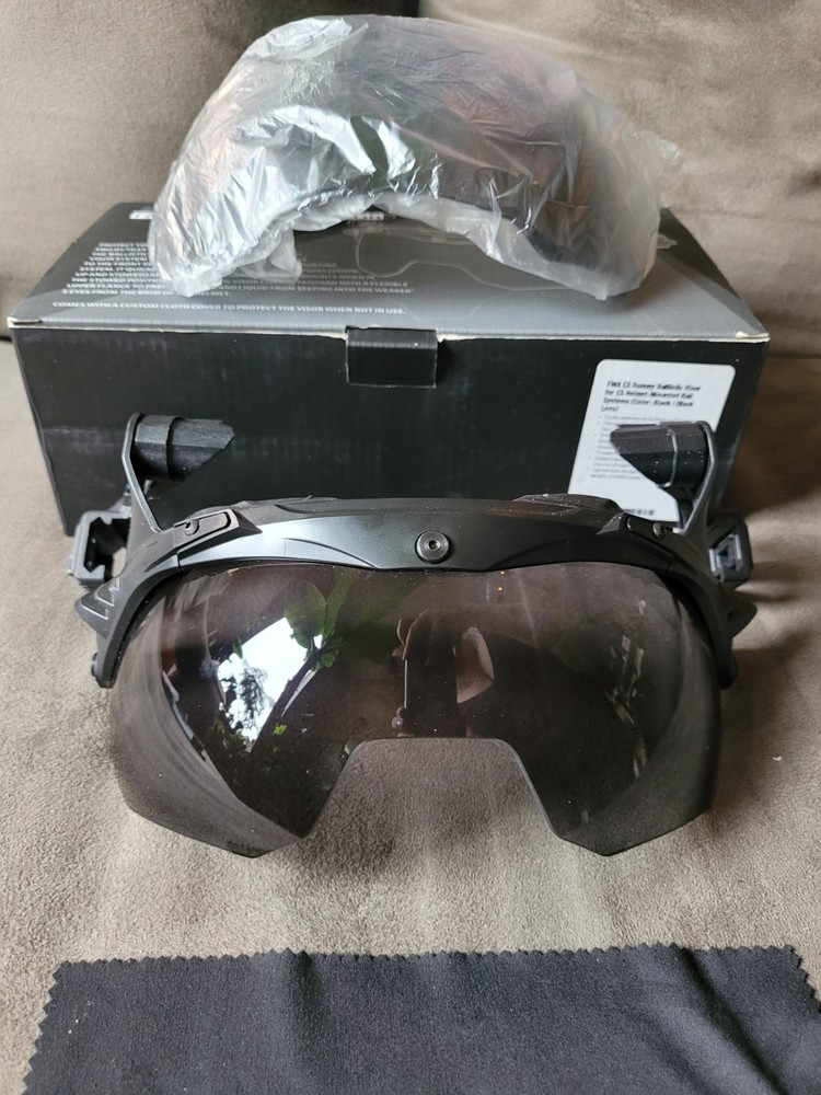 FMA EX 'Ballistic' Visor - For Railed Helmets (Cosplay/Airsoft) with Extra Visor