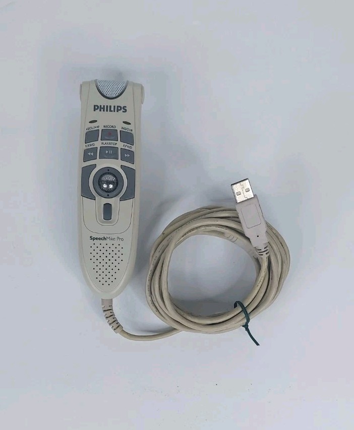 Philips SpeechMike Pro LFH5274/00 USB Dictation Microphone Barcode Scanner