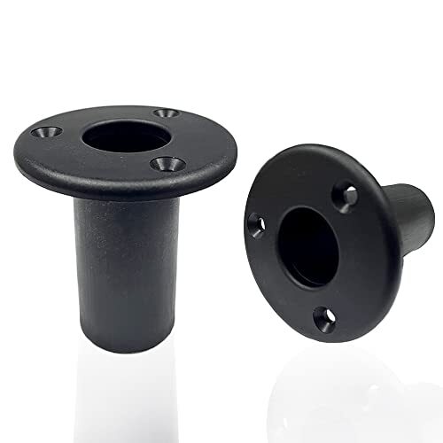 Folding Pontoon Ladders Insert Plugs - 1" Boat Yacht Hook Extra Cup Mount Acc...