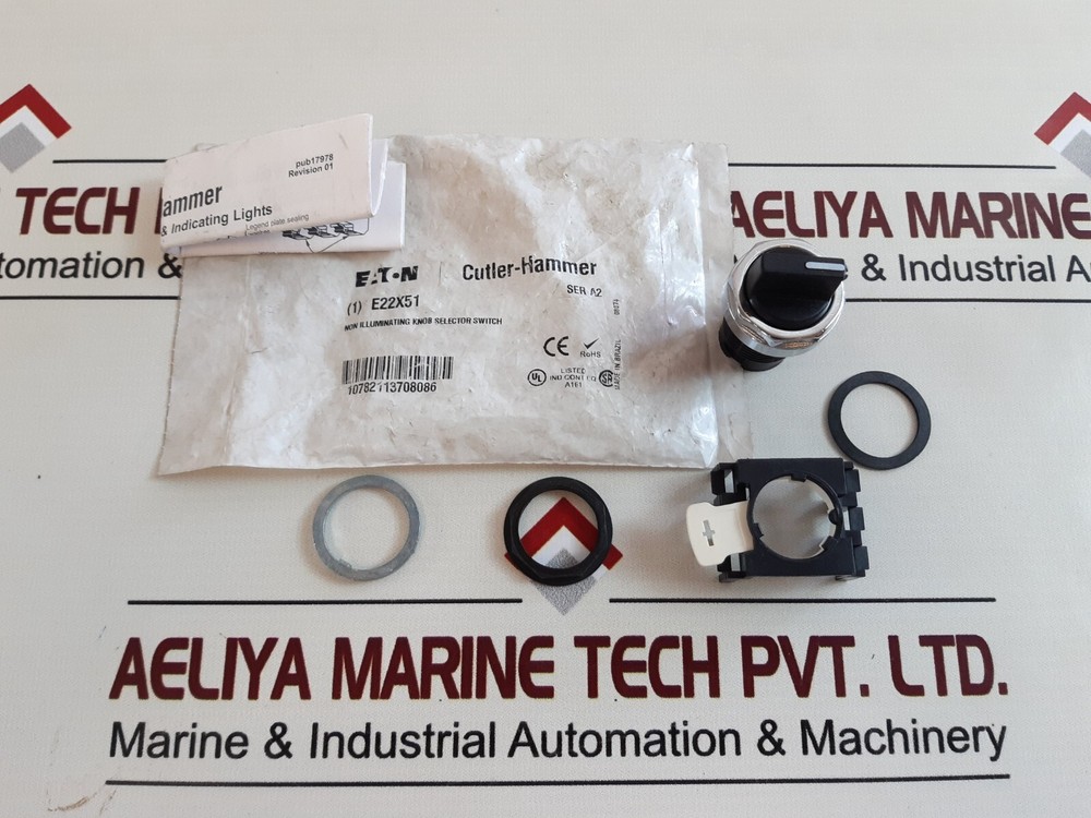 Eaton E22X51 Non Illuminating Knob Selector Switch