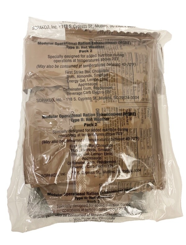 Case MORE [Modular Operational Ration Enhancement] Hot Weather - 24 Rations