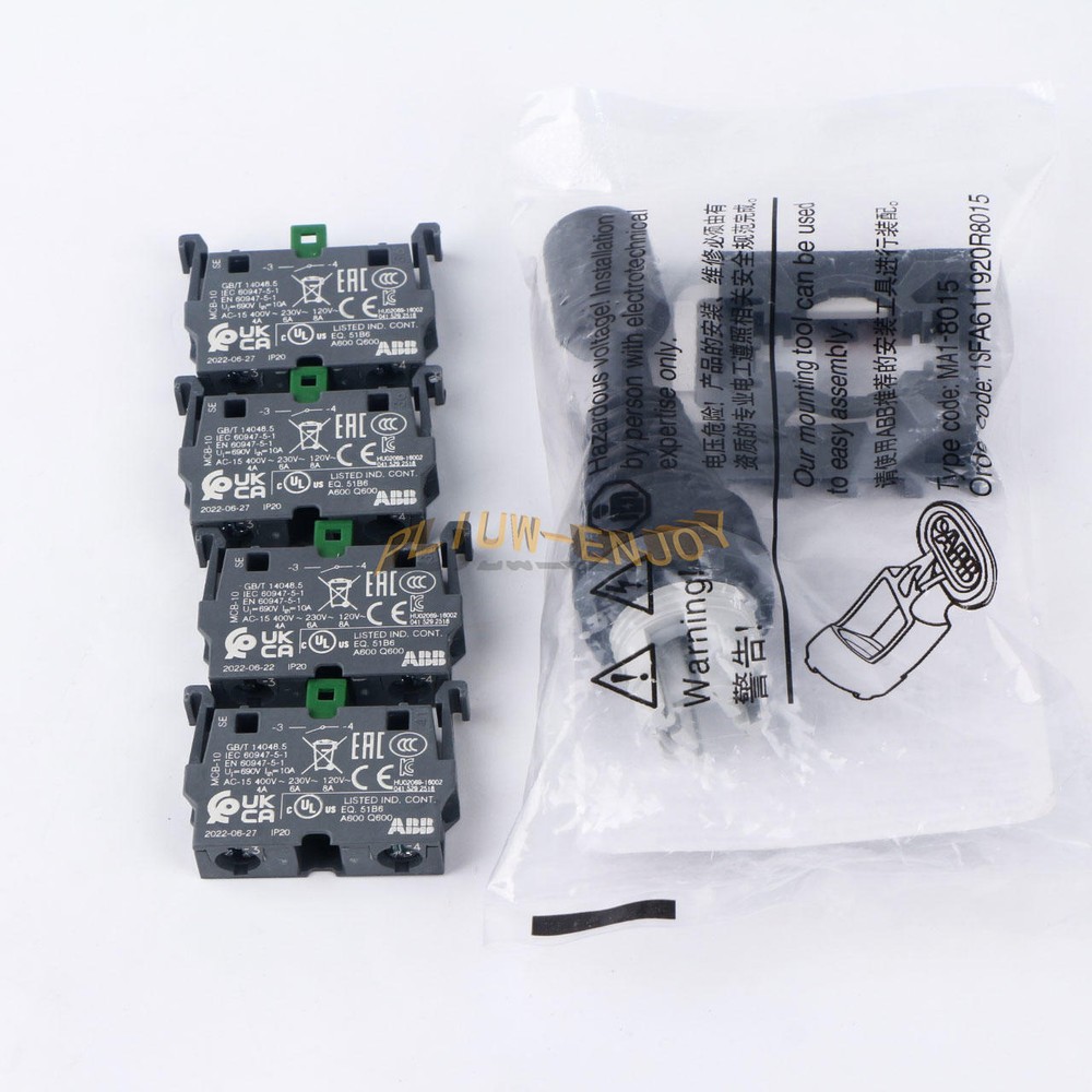 1Pcs NEW ABB Control Joystick Switch MJS6-40B with 4 MCB-10 Contacts Reset Type