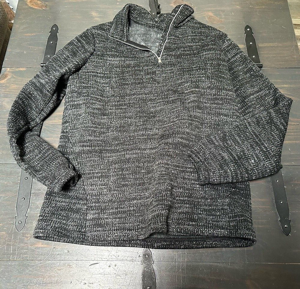 SPYDER Active Heather Gray 1/4 Zip Pullover Jacket Moisture Wicking Boys X-Large