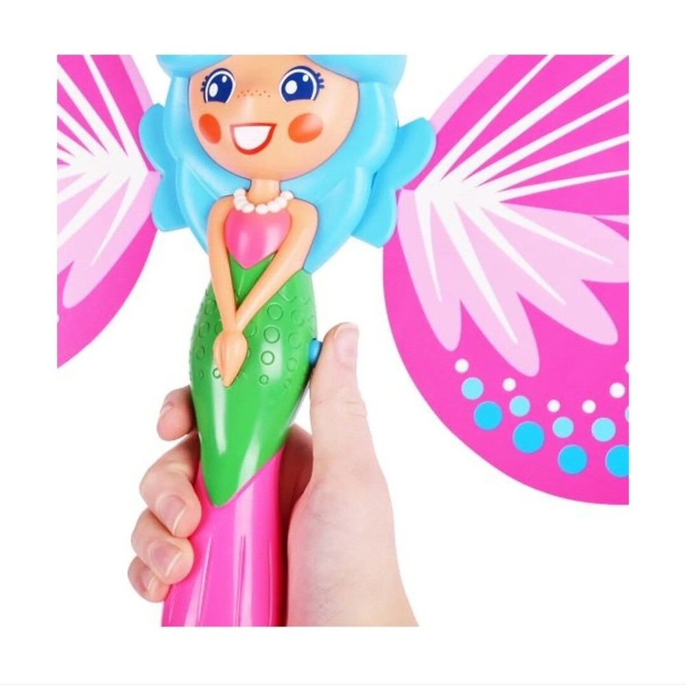 Play Day Butterfly Wand w/Lights & Sounds Includes Bubble Solution New! Cute!