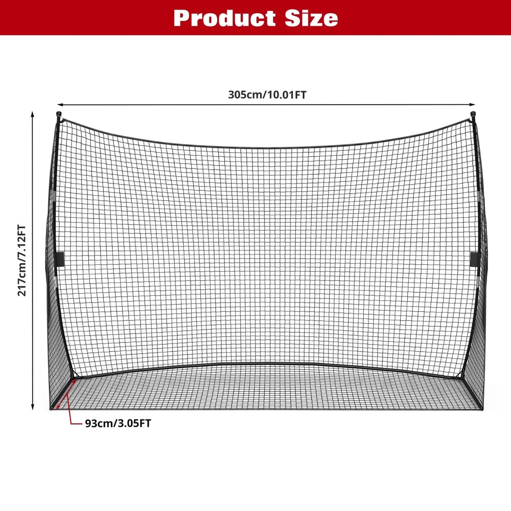 10x7ft Portable Golf Practice Hitting Net Indoor Personal Driving Range Training