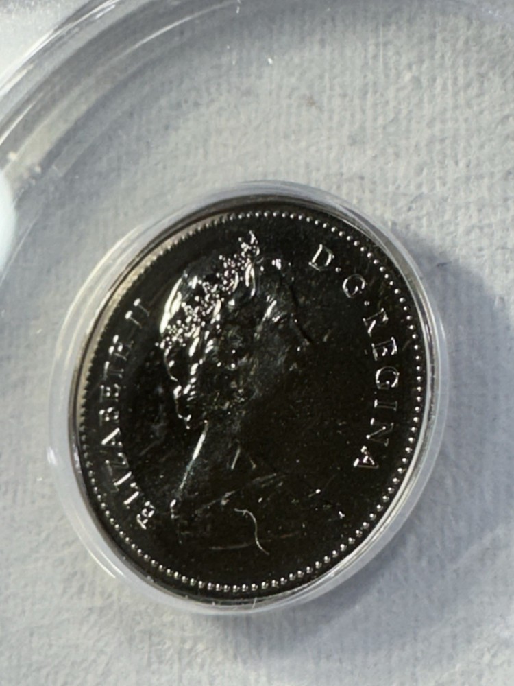1986 Canada 5 Cents Proof Like Graded MS 67 by ANACS