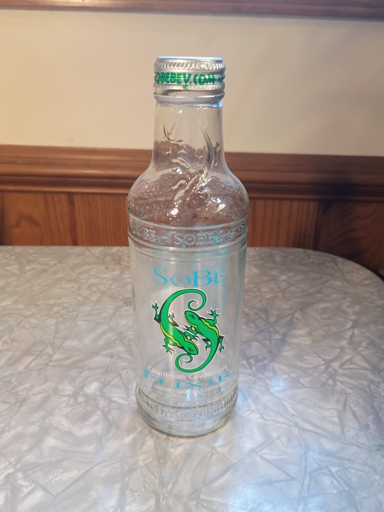 Vintage SoBe Bottle Elixir 3c 1997 20 FL OZ *Empty*