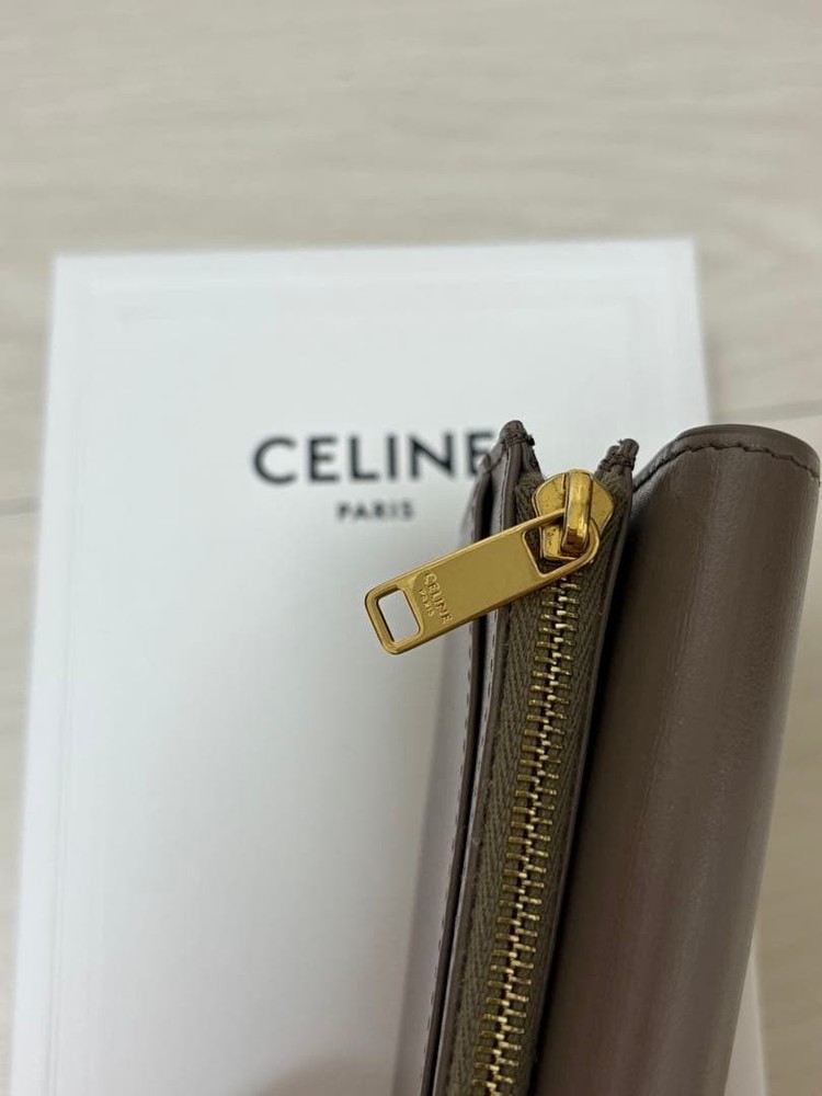 CELINE Brown Bifold Wallet From Japan