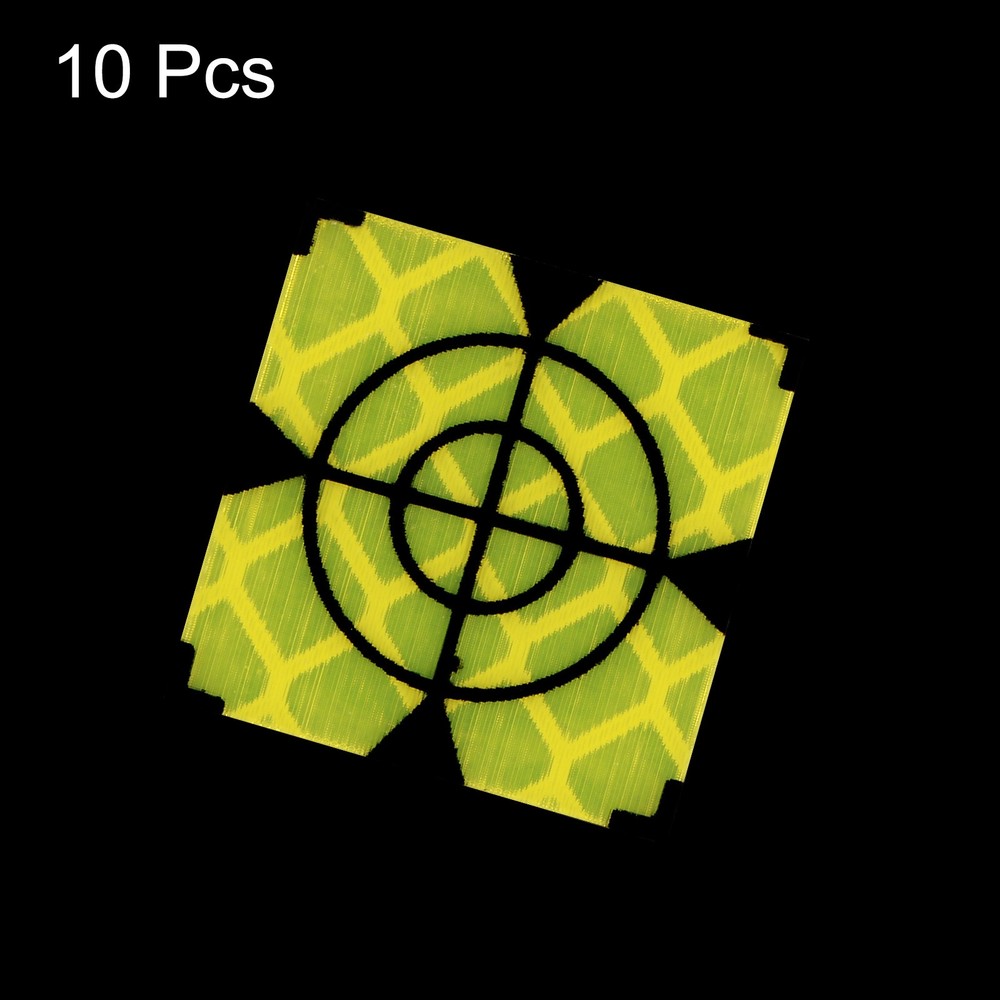 10pcs Reflector Target Sheets 20mm Self-adhesive Reflective Survey Target, Green