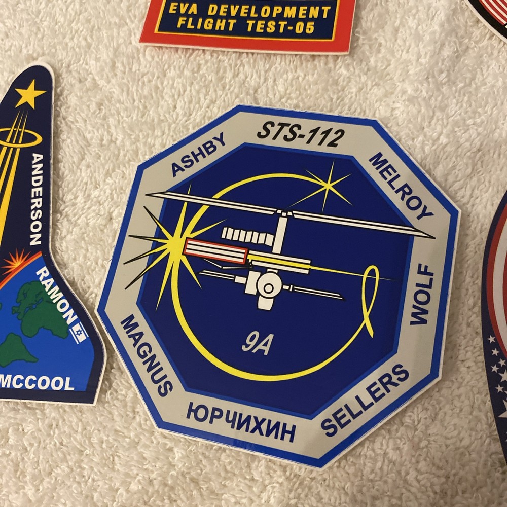 NASA SPACE Program Decal Sticker Lot / 10 Cape Canaveral Shuttle Authentic