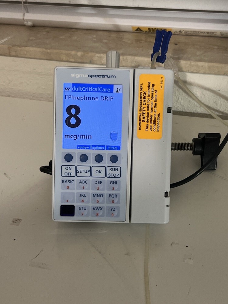 Baxter Sigma Spectrum Infusion Pump Patient Ready.