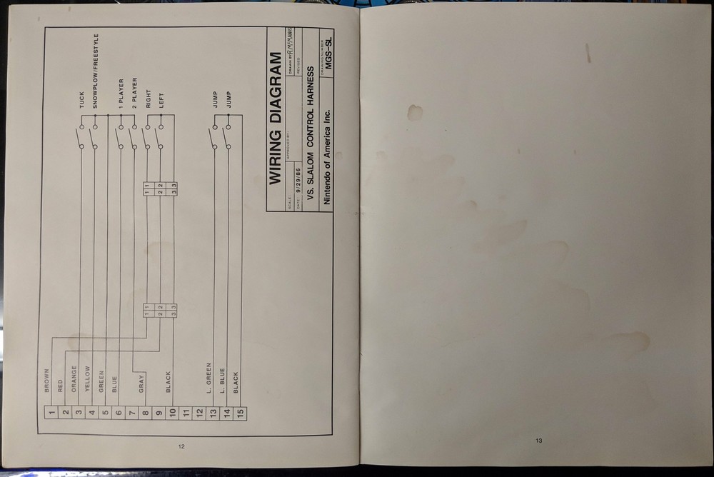 Slalom Nintendo Manual Schematics Instructions