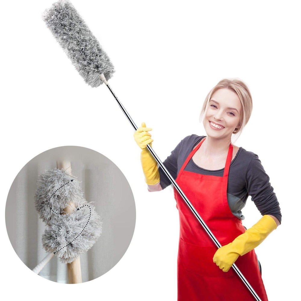 Webster Cobweb Duster, Feather Duster for Home, Extendable Dusters for Cleani...