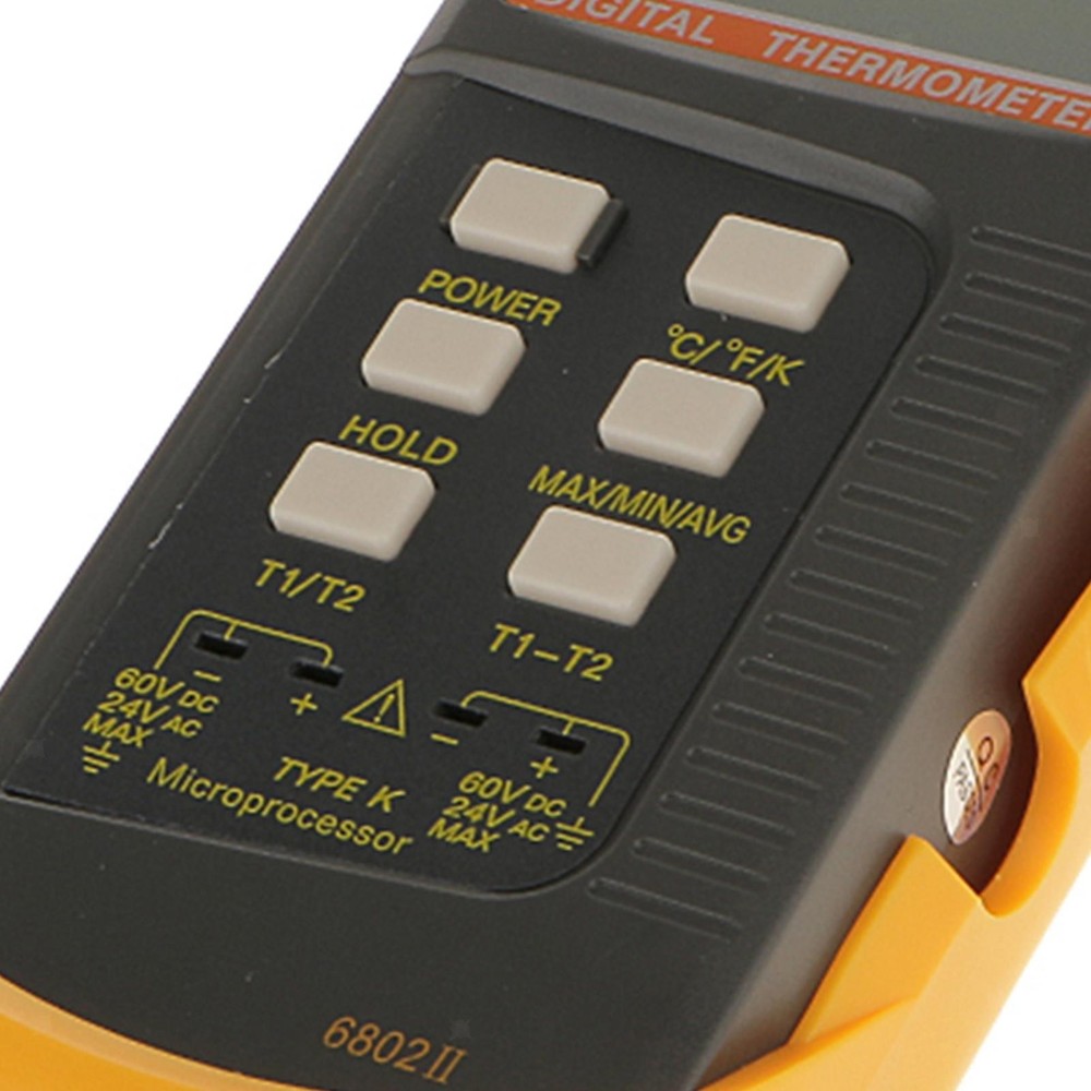 LCD Digital Thermometer 2 K-Type Dual Two Channel