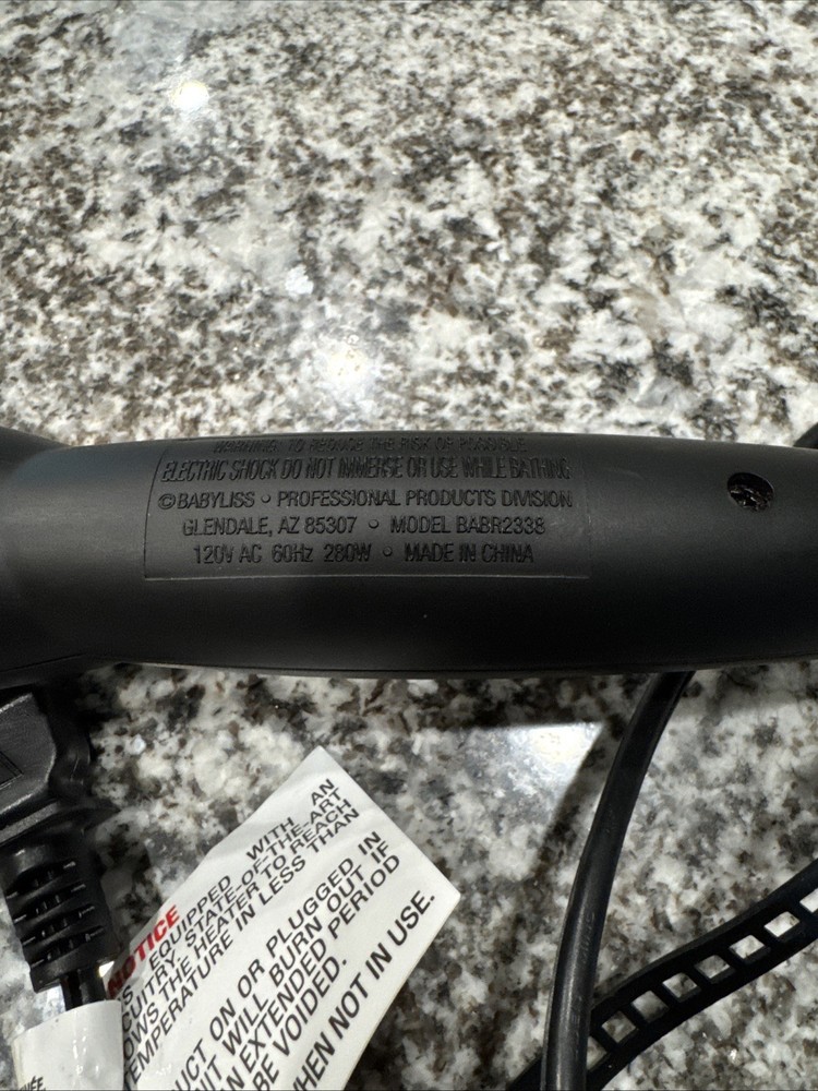 Babyliss Thermal Styling Brush Pro Rapido Hyper Stik Ionic Tested Working