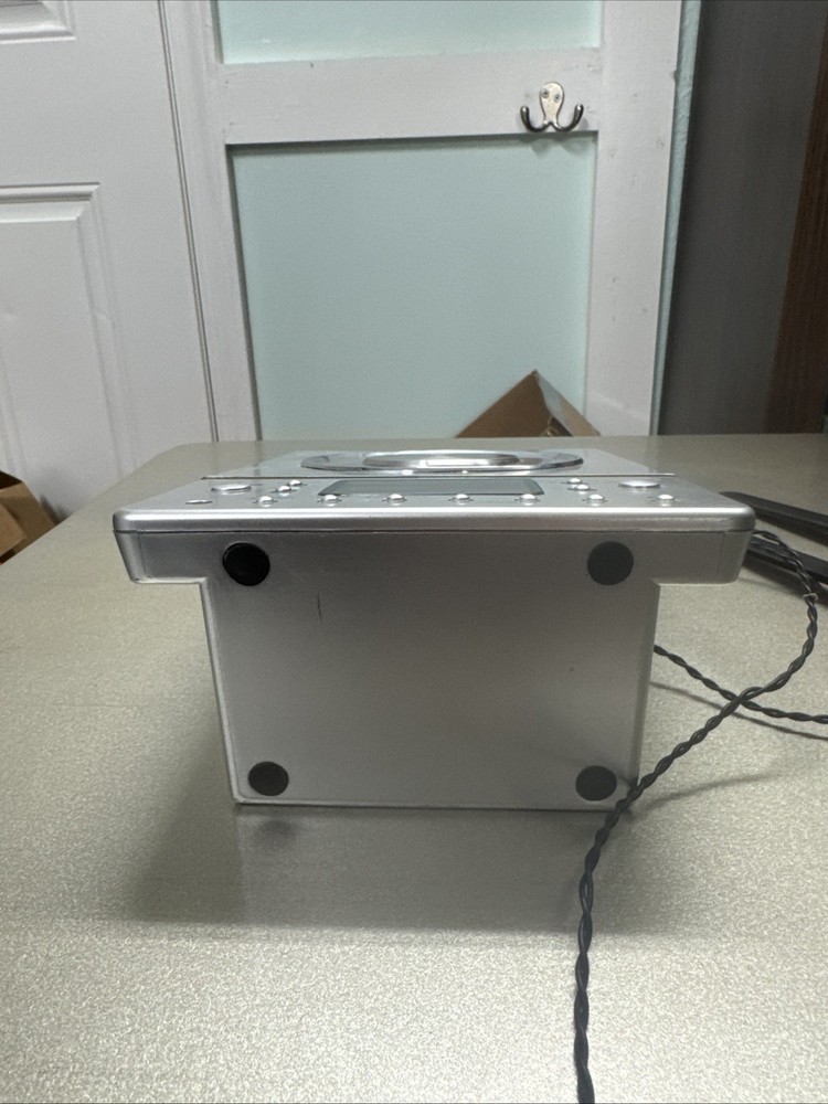 TEAC Micro Hi-Fi System CD-X8 Silver Receiver/CD Player Untested Read Below