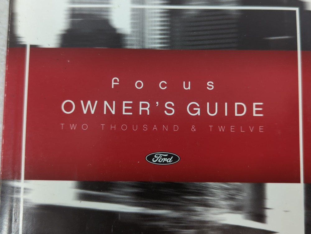 2011 Ford Focus Owners Manual Book Guide KYDI7