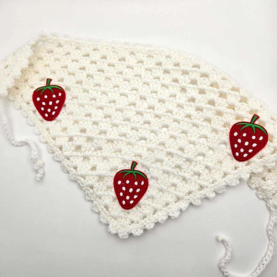 Bandana Crochet Strawberry