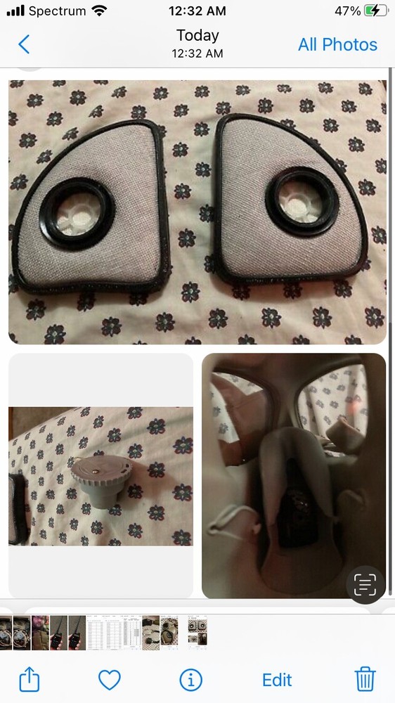 gasmask size 2 with clean filters 