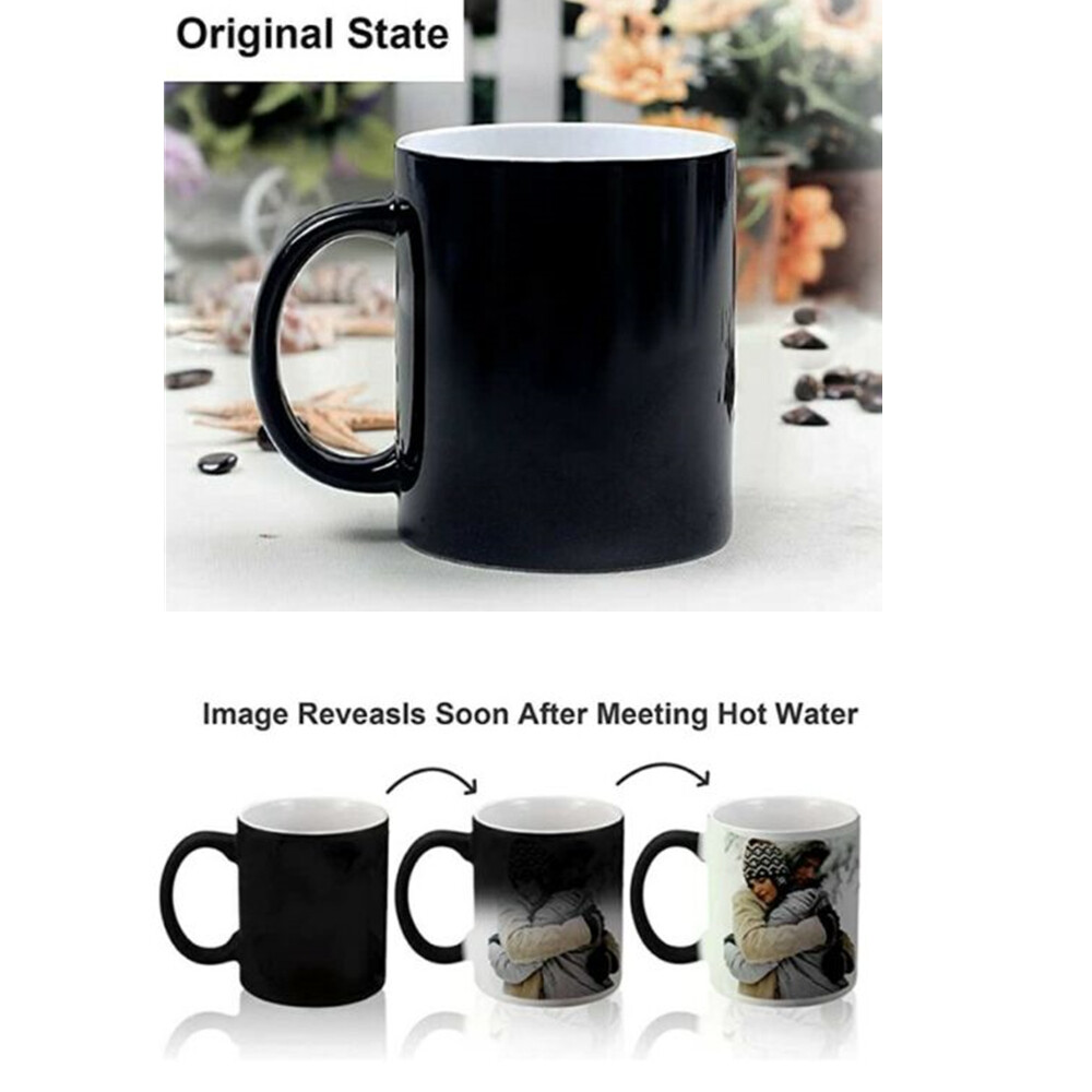 AAA 36pcs 11OZ Blank Sublimation Color Changing Mugs Black Glossy Magic Cup