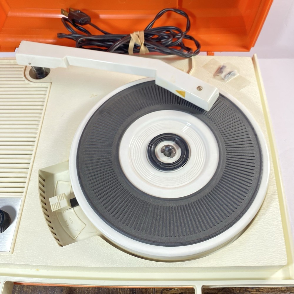 Arvin Solid State Phonograph Orange Read Description