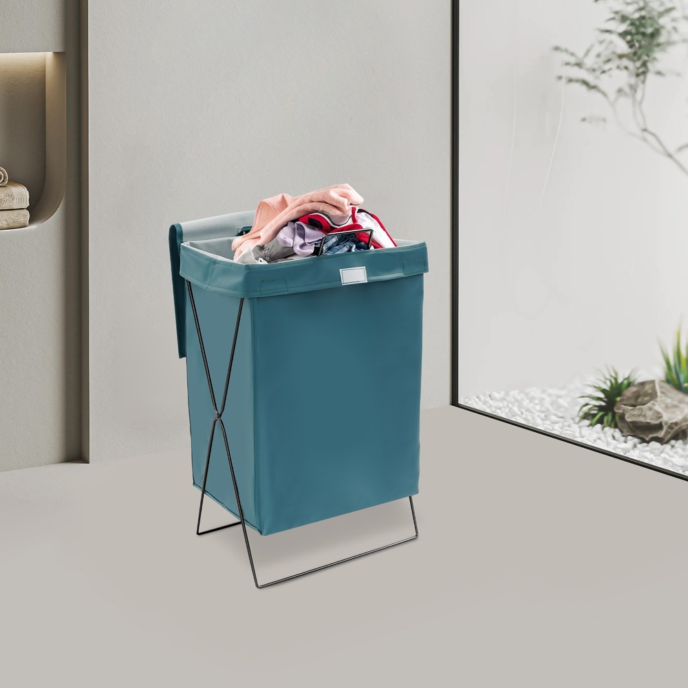 Laundry Basket Clothes Storage Hamper Clothing Holding Bag with Padding Board