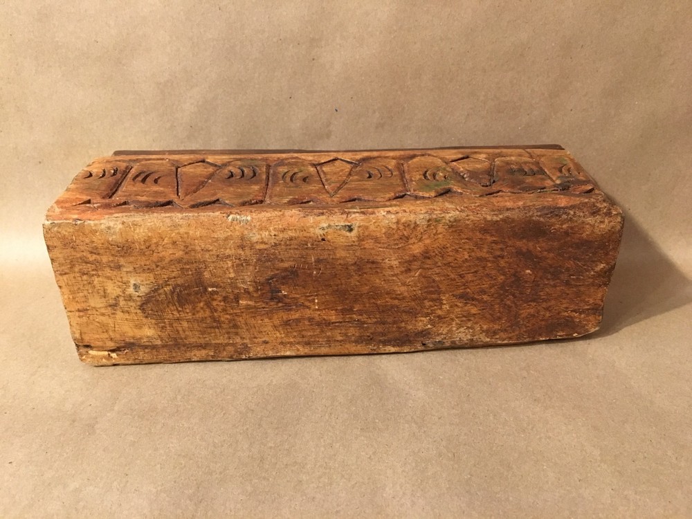 Antique Hand Carved Spice Box