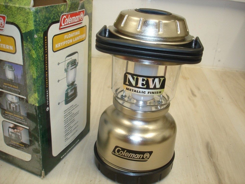 Coleman Floating Krypton Lantern - Silver Metallic Finish in box