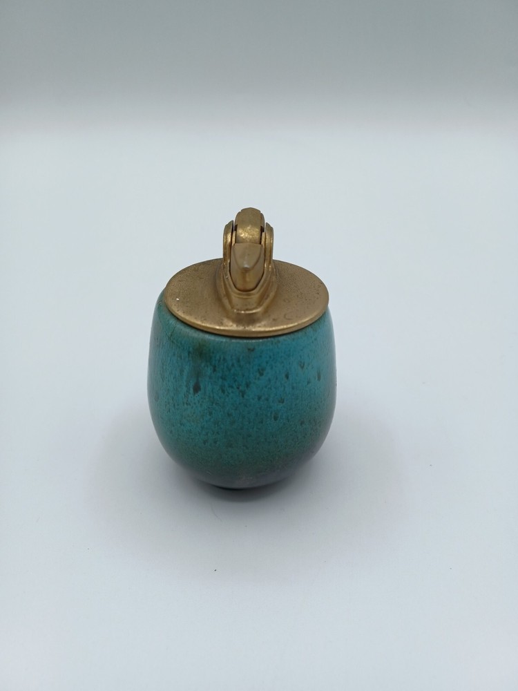 Vintage Ronson Blue Table Lighter