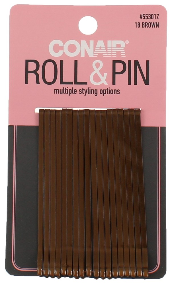 2 Pack Conair Roll & Pin Hair Pins, 18 Ct