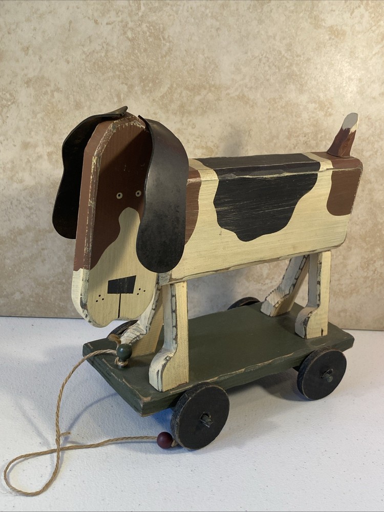 Vintage Reproduction Puppy Dog Pull Toy
