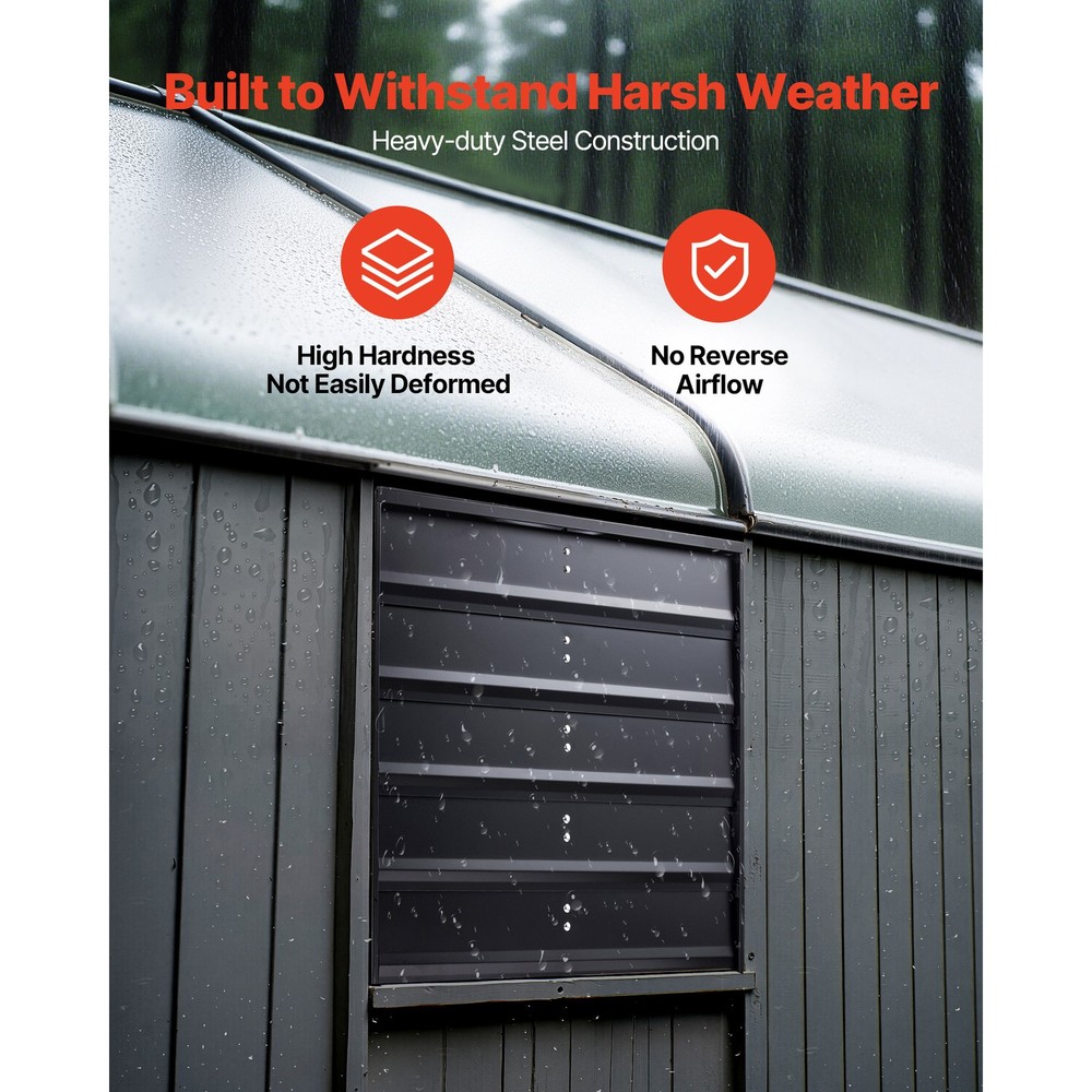 Uimoso 20-Inch Wall-Mount Shutter Exhaust Fan with Adjustable Speed Controller