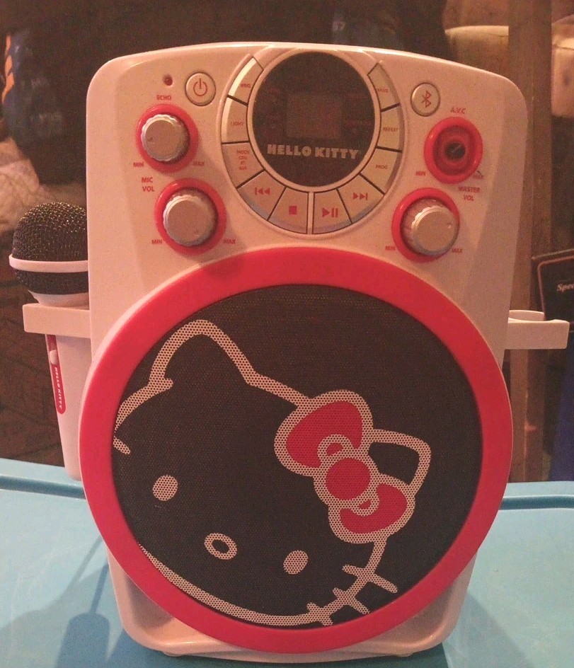 Hello Kitty Karaoke Machine CD With Microphone 2023 Model