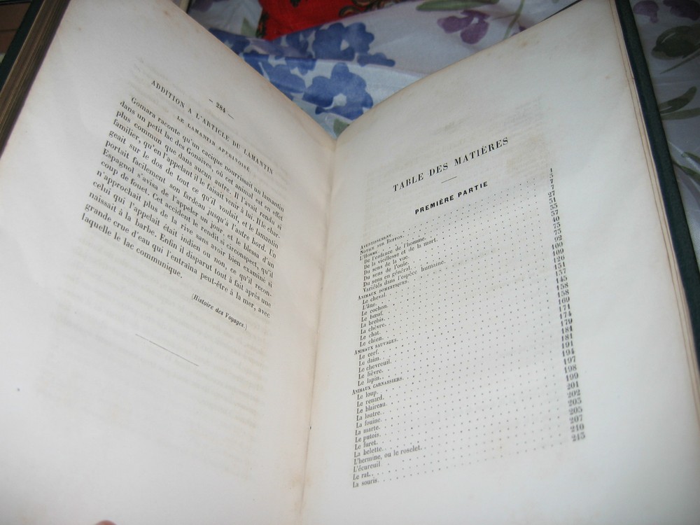 Works by Buffon, after MORIN 2 volumes Superb Engravings Leather binding