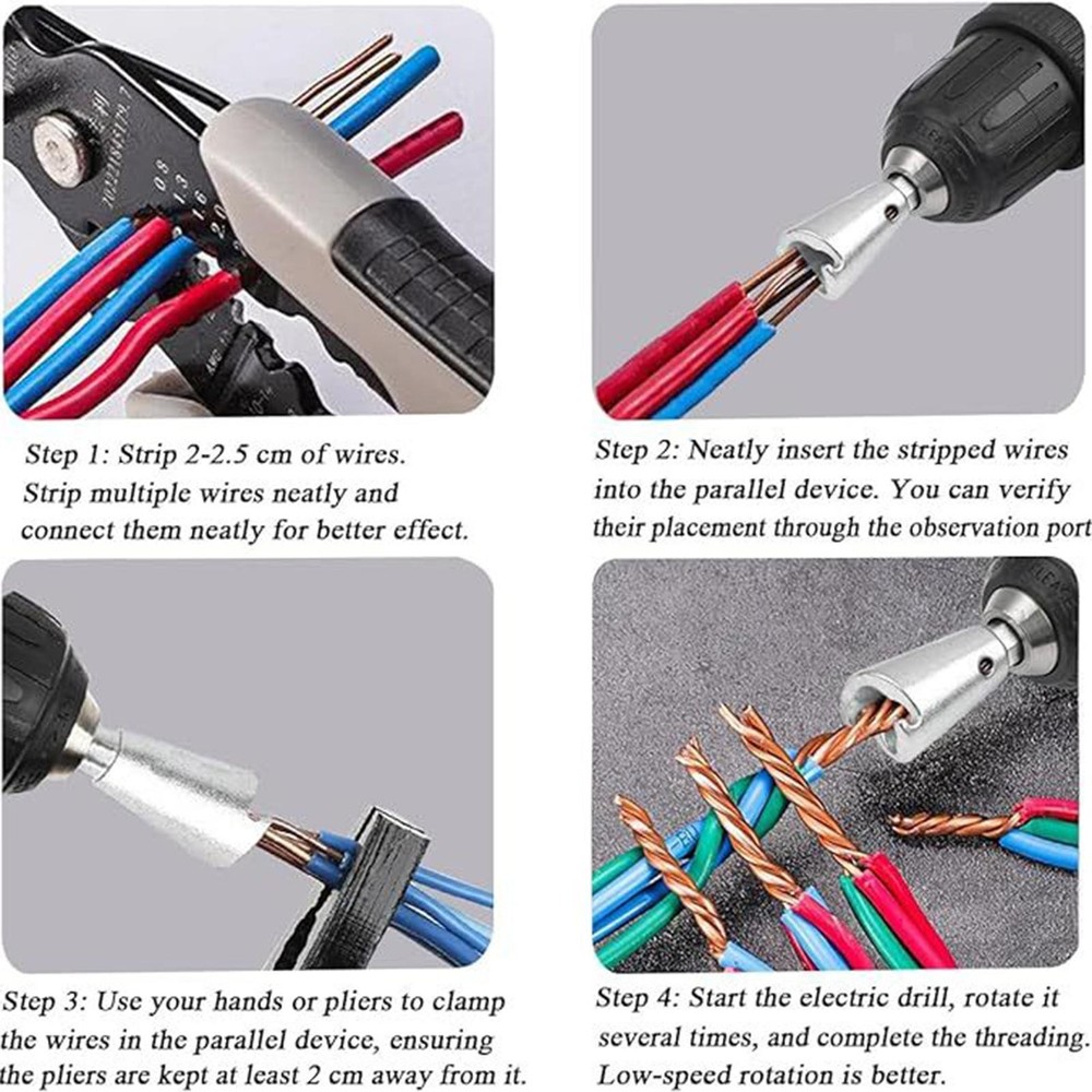 2x Electrical Twist Wire Tool Iron Sturdy,Professional ,Electrician Tool