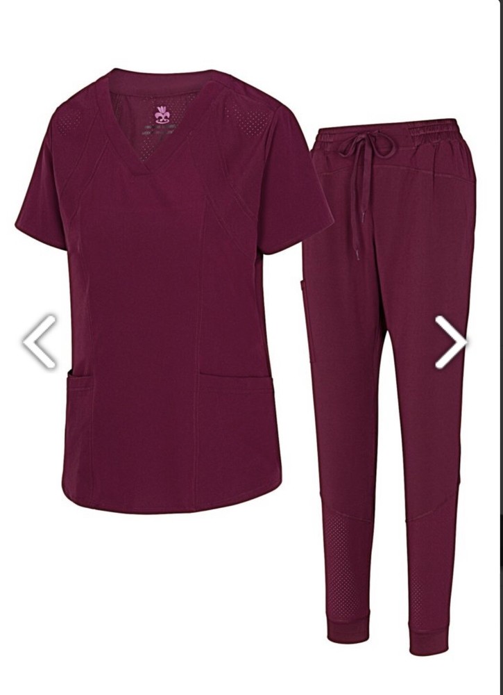 scrub sets women stretch jogger
